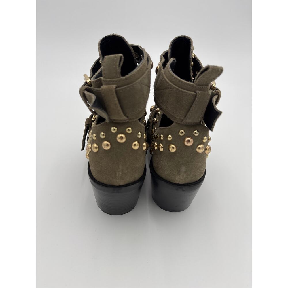 Kurt Geiger Studded Block Heel Ankle Boots Sybil - Picture 4 of 7